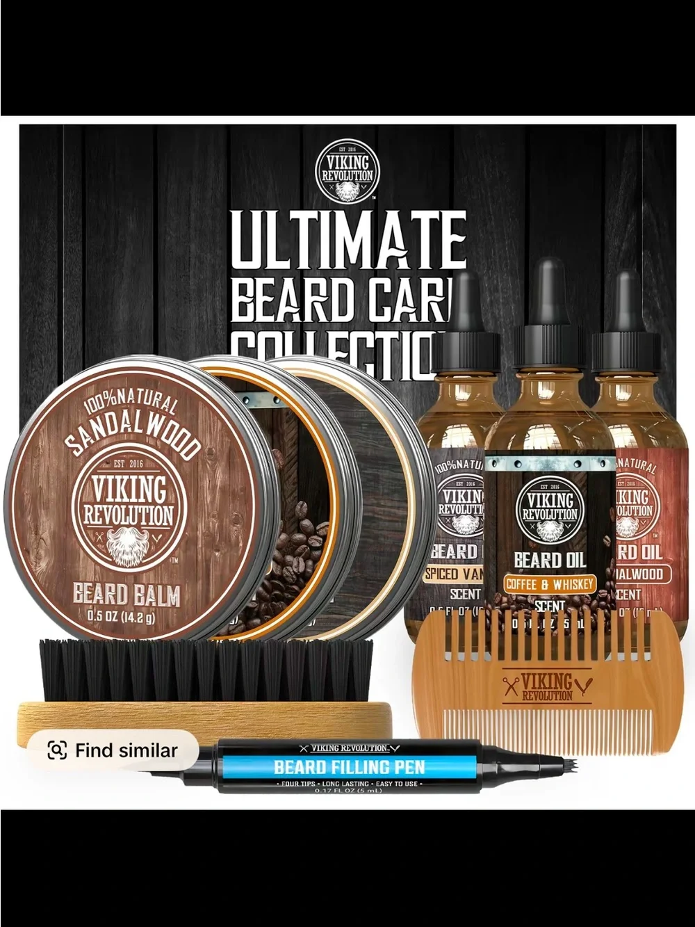 Revolution Ultimate Beard Care Collection — Black
